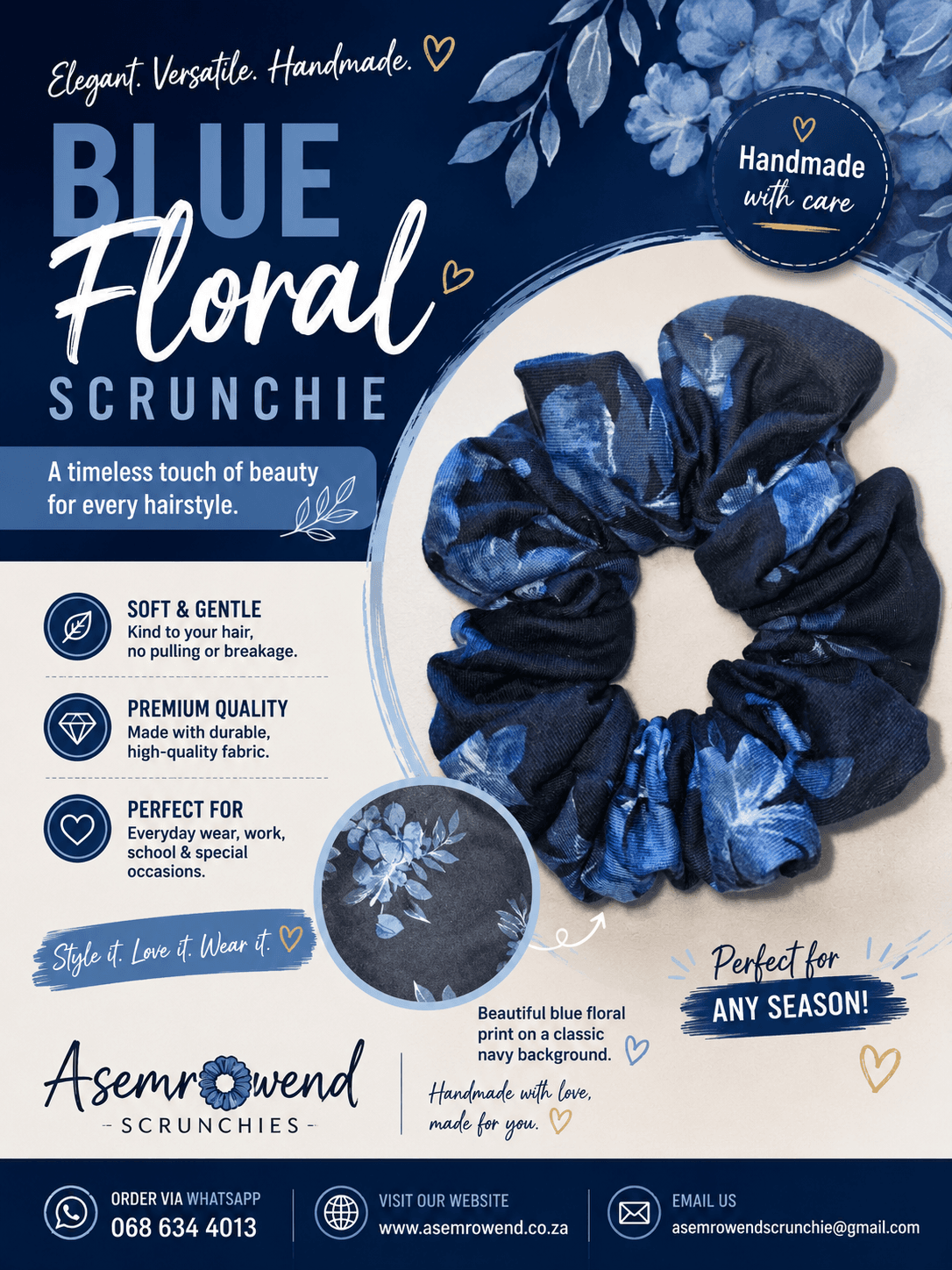 Blue floral