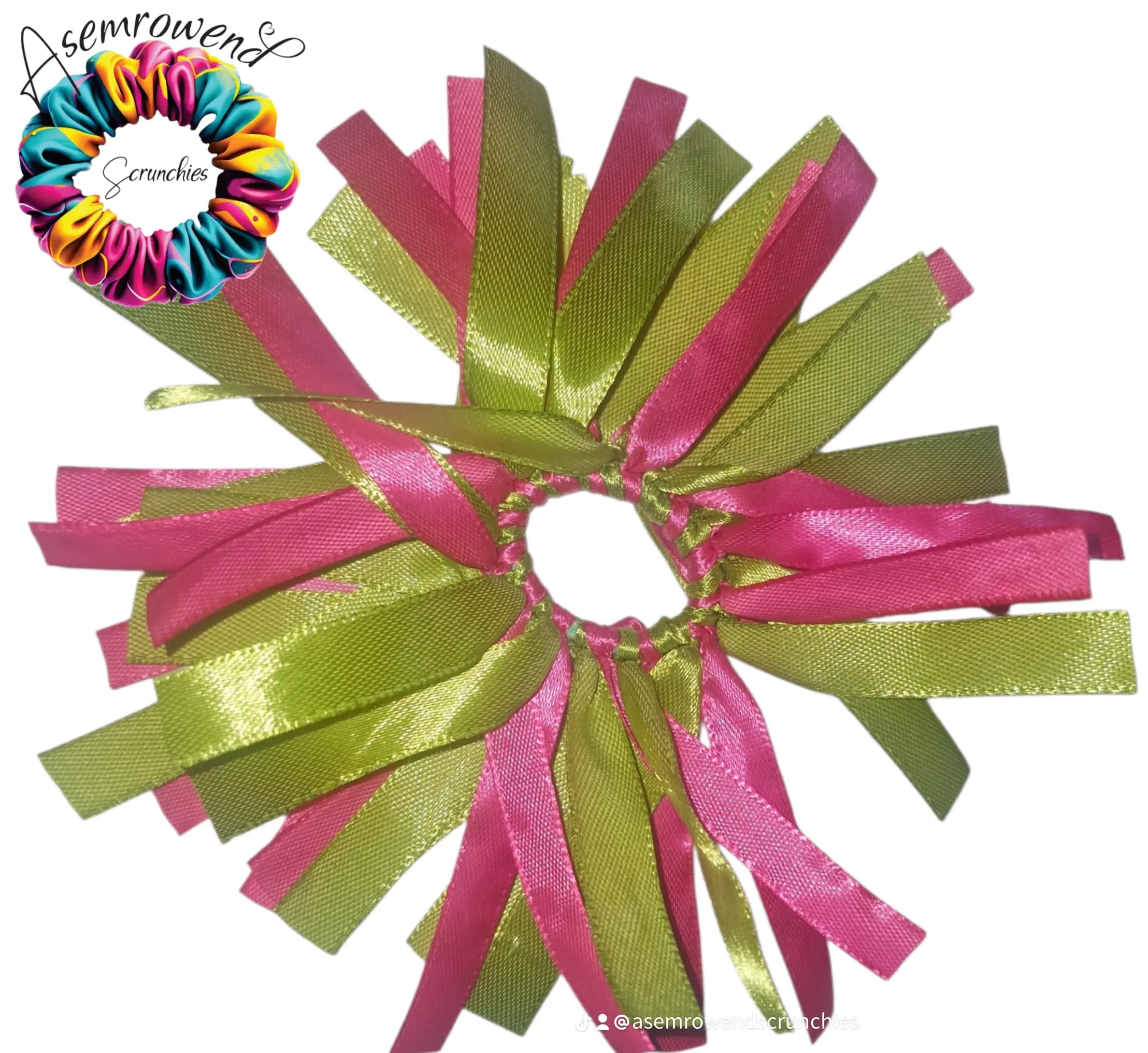 Pink and sage green Asemrowend linte
