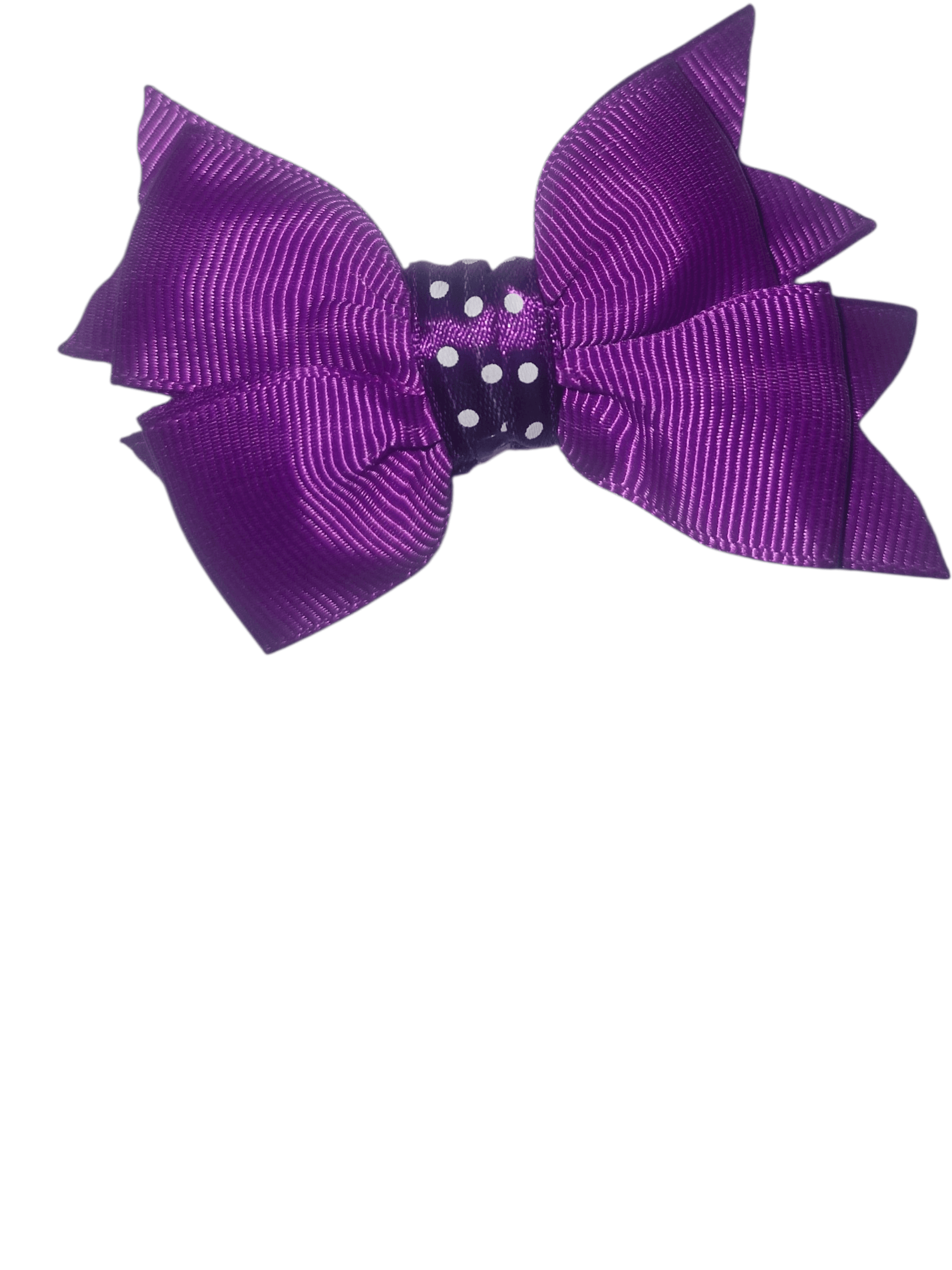 Purple bow hair clip